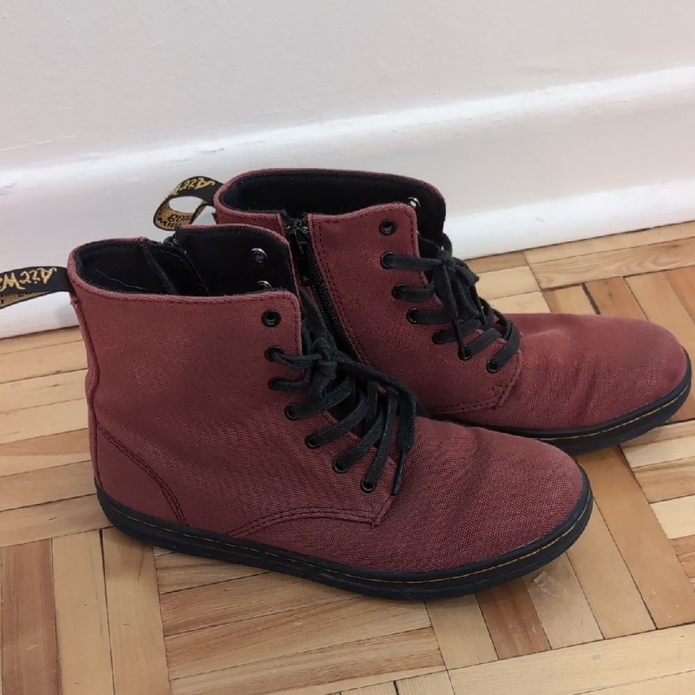 Dr. Martens Air Wair Marley Canvas Boots Size 3 Big Kids